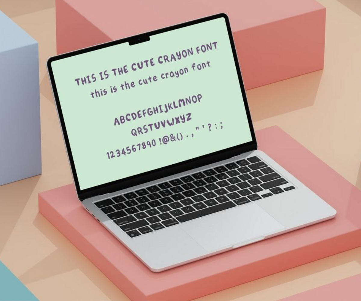 Cute Crayon Font